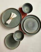 Pokini Dinnerware Sets, Microwave Safe Plates and Bowls Sets, Dishes Set for 6, Chip & Scratch Resistant Dinner Set, Hand Glazed Farmhouse Dishware Sets, Green Wheat