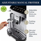 De'Longhi Magnifica Evo Espresso Machine with Manual Frother, 4 Recipes, ECAM29043SB (Renewed)