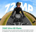 AKASO 360 Weatherproof 360° Action Camera - 5.7K 360 Video with 1/2" 48MP Sensors  72MP 360 Photo  360-SuperSmooth  Invisible Selfie Stick  360° Horizon Lock  AI Tracking Motorcycle Combo