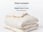 Coyuchi Cloud Brushed Organic Flannel Duvet Cover, Pale Gray Heather (Full/Queen)