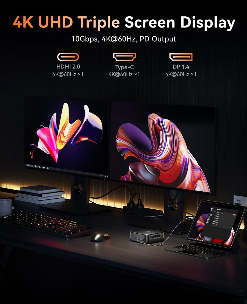 KAMRUI E3B Mini PC with AMD Ryzen 5 7430U (Beat 5500U  up to 4.3GHz)  16GB DDR4 512GB M.2 SSD Mini Computer  Mini Gaming PC with USB Type-C Supports Triple 4K Display  WiFi 6  BT 5.2