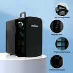 Enventor Mini Refrigerator, 15L Compact Skincare Fridge AC+DC Power Cooler & Warmer Small Refrigerator for Bedroom, Skincare, Makeup, Cosmetics, Car, Office (Black)