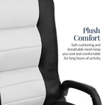 Best Choice Products Swivel Gaming Chair 360 Degree Multipurpose Floor Chair Rocker for TV, Reading, Playing Video Games w/Lumbar Support, Armrest Handles, Adjustable Foldable Backrest - Black/White