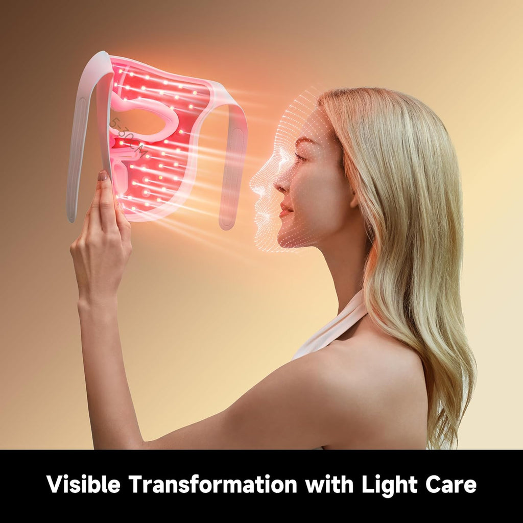 DREAME Chrona Photon Anti-Aging Skincare Mask | 4+1 Synergistic Lights |10min Session | 3D Ergonomic Fit | Hands-Free Use | Lightweight | Portability | Firming Skin | Clinically Proven