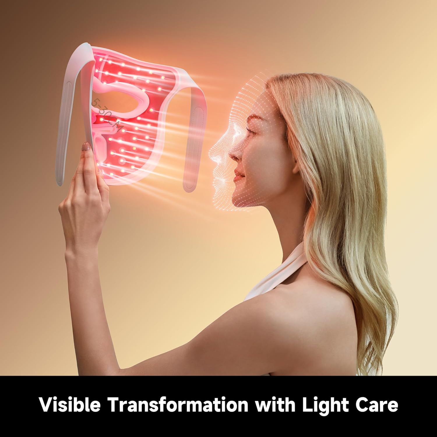 DREAME Chrona Photon Anti-Aging Skincare Mask | 4+1 Synergistic Lights |10min Session | 3D Ergonomic Fit | Hands-Free Use | Lightweight | Portability | Firming Skin | Clinically Proven