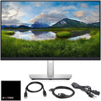 Dell P2425H 24" Full HD IPS Monitor – 1080p  16:9  DisplayPort & USB 3.0 Cables – Latest Model – Boomph's Comprehensive Ultimate Performance Cloth Solution for Your Workspace