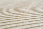Revival Rugs Record 9'2"x12'2" Washable Area Rug for Living Room Bedroom - 100% Recycled Oeko-TEX Certified, Medium Pile, Beige, Cream