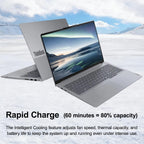 Lenovo ThinkBook 16 Gen 7 Business Laptop (16" FHD+ Anti-Glare  AMD Ryzen 5 7533HS (> i7-1255U)  16GB DDR5 RAM  512GB SSD)  Fingerprint Reader  Webcam  Ethernet  Wi-Fi 6  Win 11 Pro w/ Copilot  Grey