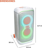 JBL PartyBox Stage 320 - Portable Party Speaker with Telescopic Handle & Wide  Sturdy Wheels  Powerful JBL Pro Sound  Futuristic lightshow  Up to 18 Hours of Play time  Splash Proof (White)