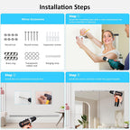 Frameless Tempered Glass Gym Mirror - 63x24 2Pack Full Body Yoga Mirror for Wall Mounting Suitable for Gym, Yoga, Studio, Bedroom & Dancing Studio