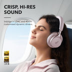 Soundcore by Anker, Space One, Active Noise Cancelling Headphones, 2X Stronger Voice Reduction, 40H ANC Playtime, App Control, LDAC Hi-Res Wireless Audio, Comfortable Fit, Clear Calls, Bluetooth 5.3