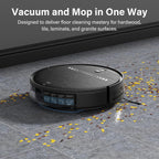 Robot Vacuum and Mop Combo, 2-in-1 Robot Vacuum Cleaner, 2.87'' Slim Design, Wi-Fi/App/Voice Control, 3D Obstacle Avoidance & Self-Charging Robotic Vacuum for Hard Floors, Carpets, Pet Hair
