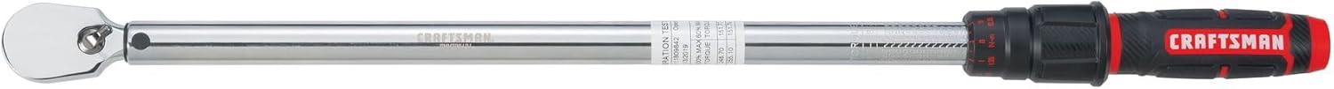 CRAFTSMAN Torque Wrench, 1/2" Drive, 50-250 FT-LB (CMMT99434)