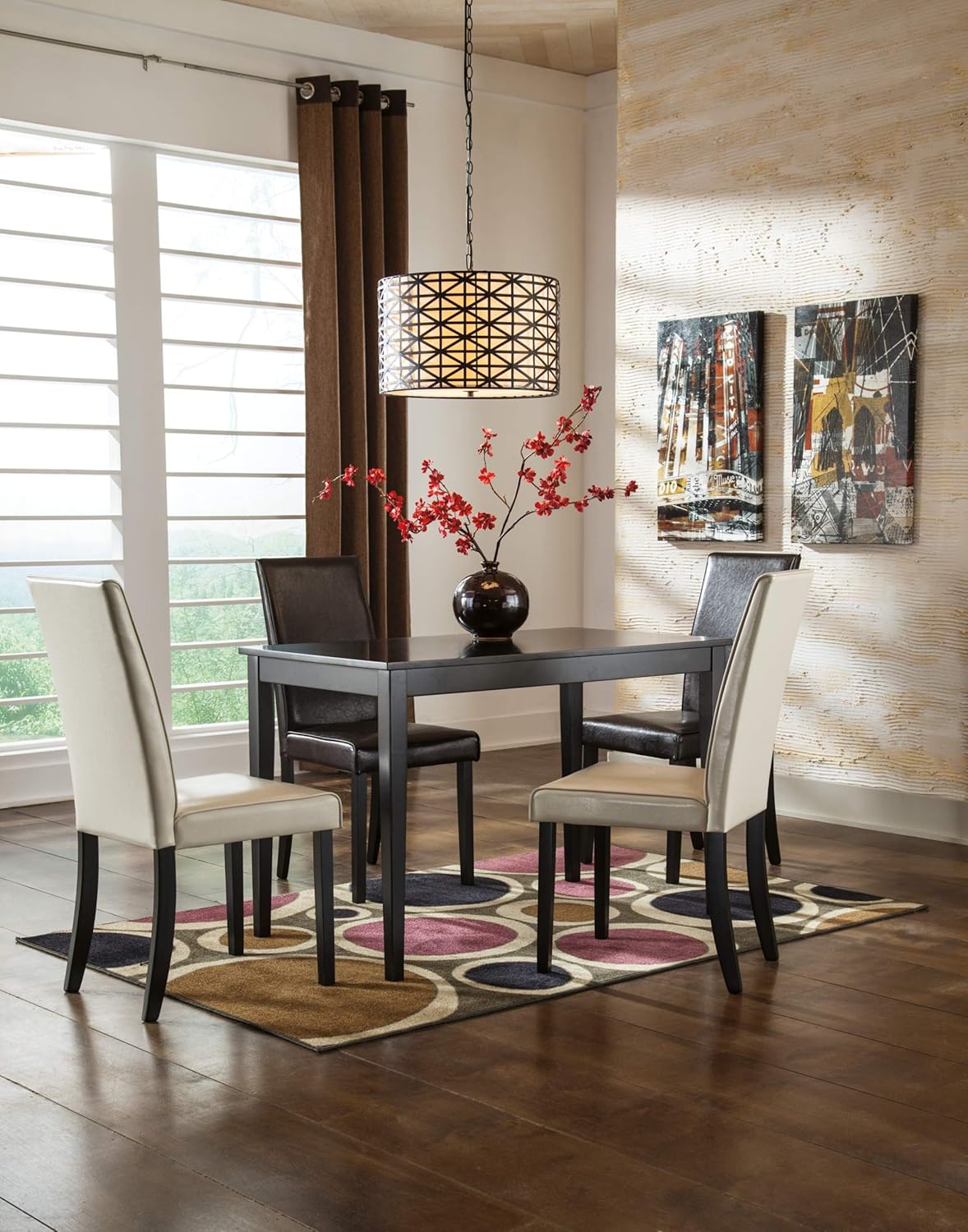 Signature Design by Ashley Kimonte Rectangular Dining Room Table, Black