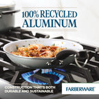 Farberware EcoAdvantage Ceramic Nonstick Cookware/Pots and Pans Set, 13 Piece - Gray