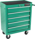 5 Drawers Tool Cart on Wheels,Rolling Tool Chest Tool Storage,Drawers Rolling Tool Trolley Organizer Tool Case for Garage, Warehouse, Workshop, Repair Shop (5 Drawers-Green)