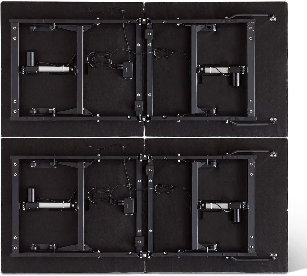 Lucid L150 Adjustable Base – Bed Frame with Head and Foot Incline – Wireless Remote Control – Premium Quiet Motor, Twin XL size, Charcoal