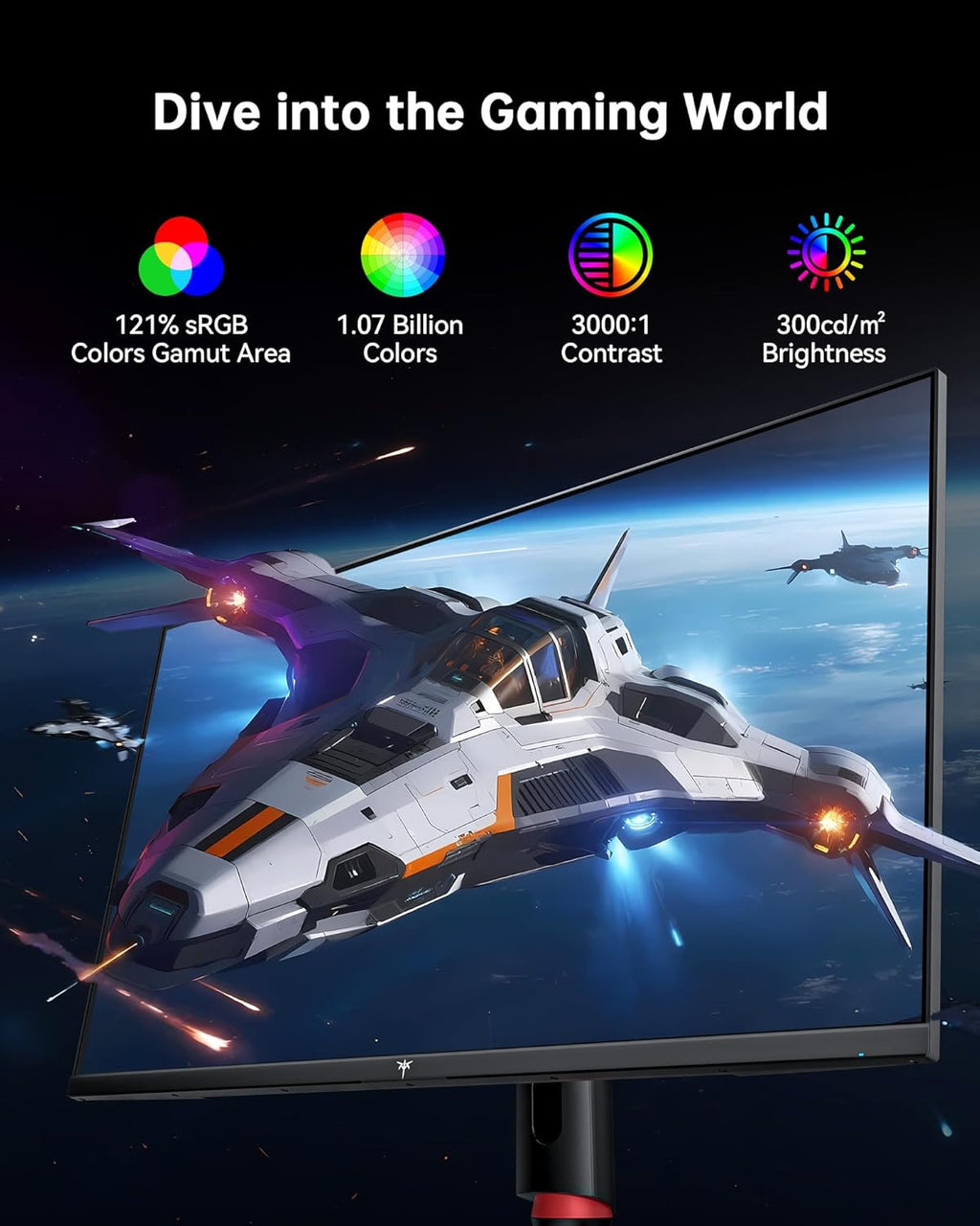 KTC 32 Inch 4K Gaming Monitor  165Hz UHD (3840x2160P) Fast IPS Screen  1ms (MPRT)  Adaptive Sync  3000:1 Contrast 121% sRGB HDMI 2.1 Display Port 1.4  Tilt/Height Adjustment  VESA Mount  H32P22P
