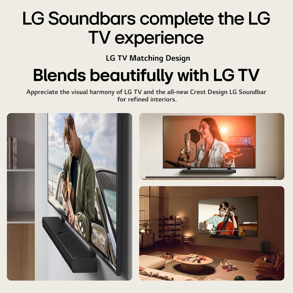 LG S70TY 3.1.1-Channel QNED TV Matching Soundbar  Dolby Atmos  Wow Orchestra  Rear Speaker Ready  Wireless Subwoofer