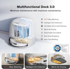 roborock Qrevo Curv Robot Vacuum and Mop, Zero-Tangling, AdaptiLift Chassis, FlexiArm Technology, Al Obstacle Recognition, 17mm Mop Lift, 18,500Pa Suction, Hot Water Mop Washing & Dock Self Cleaning