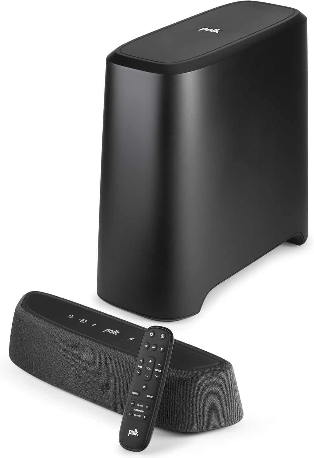 Polk Audio MagniFi Mini AX Sound Bar for TV with Wireless Subwoofer  Dolby Atmos and DTS:X Certified  Polk's patented VoiceAdjust & SDA technologies  Ultra-Compact Design  Easy Setup  Black