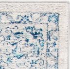SAFAVIEH Brentwood Collection Area Rug - 10' x 13', Light Grey & Blue, Oriental Floral Scroll Design, Non-Shedding & Easy Care, Ideal for High Traffic Areas in Living Room, Bedroom (BNT854G)