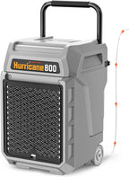 Abestorm 170 Pints Commercial Dehumidifiers with Pump & Drain Hose, Portable Industrial Dehumidifier for Water Damage Restoration, Basements, Warehouses - Covers Up to 2,100 Sq.Ft - 5-Year Warranty