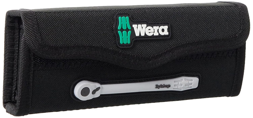 WERA 05004018001 8100 SA 8 Zyklop Metric Metal Ratchet Set with Switch Lever, 28 Piece, 1/4" Drive