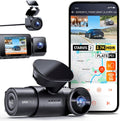 Vantrue N4S 3 Channel Front Inside Rear Dash Cam  2.7K+1440P+1440P WiFi Dash Camera w/PlatePix™  STARVIS 2 x HDR x IR Night Vision  Voice Control  GPS  24/7 Parking Mode  Support 1TB Max