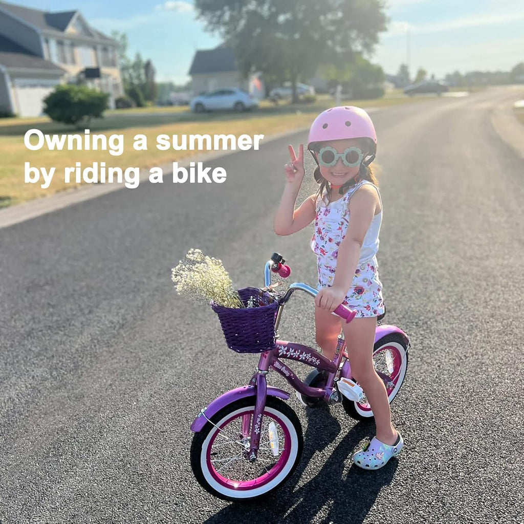 JOYSTAR 12 14 16 Inch Kids Cruiser Bike for Ages 2-7 Years Old Girls & Boys, Kids' Bike with Training Wheels, Coaster Brake, Adjustable Seat & Fenders, Child Bicycles