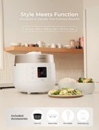 CUCKOO Twin Pressure Rice Cooker 6-Cup Uncooked / 12-Cup Cooked with Nonstick Inner Pot, Versatile Rice Maker & Warmer with 16 Menu Options, Open Cooking Mode, Voice Guide, White (CRP-ST0609FW)