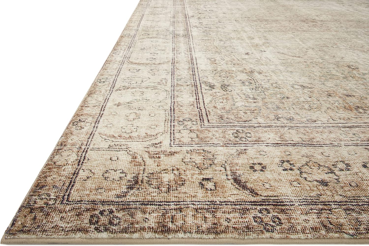 Loloi Margot Collection MAT-01 Antique/Sage 7'-6" x 9'-6" Area Rug feat. CloudPile, No-Shed Easy Clean Large Patterned Area Rug for Living Room, Bedroom, Dining Area