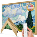 Pale Gold Scoop 65" Alloy Deco TV Frame - Compatible ONLY with Samsung The Frame TV and Pro TVs (Fits 2021-2026  LS03A  LS03B LS03C LS03D LS03FA LS03FW)
