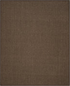 SAFAVIEH Area Rug 8x10 - Natural Fiber Collection - Large - Brown, Sisal, Woven Design with Border (NF443D)