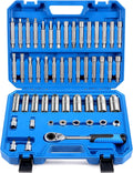 50PCS Strut Nut Socket Set Shock Absorber Socket Suspension Strut Top Mount Nut Removal Tool Suspension Strut Spreader Tool with Ratchet Adaptors