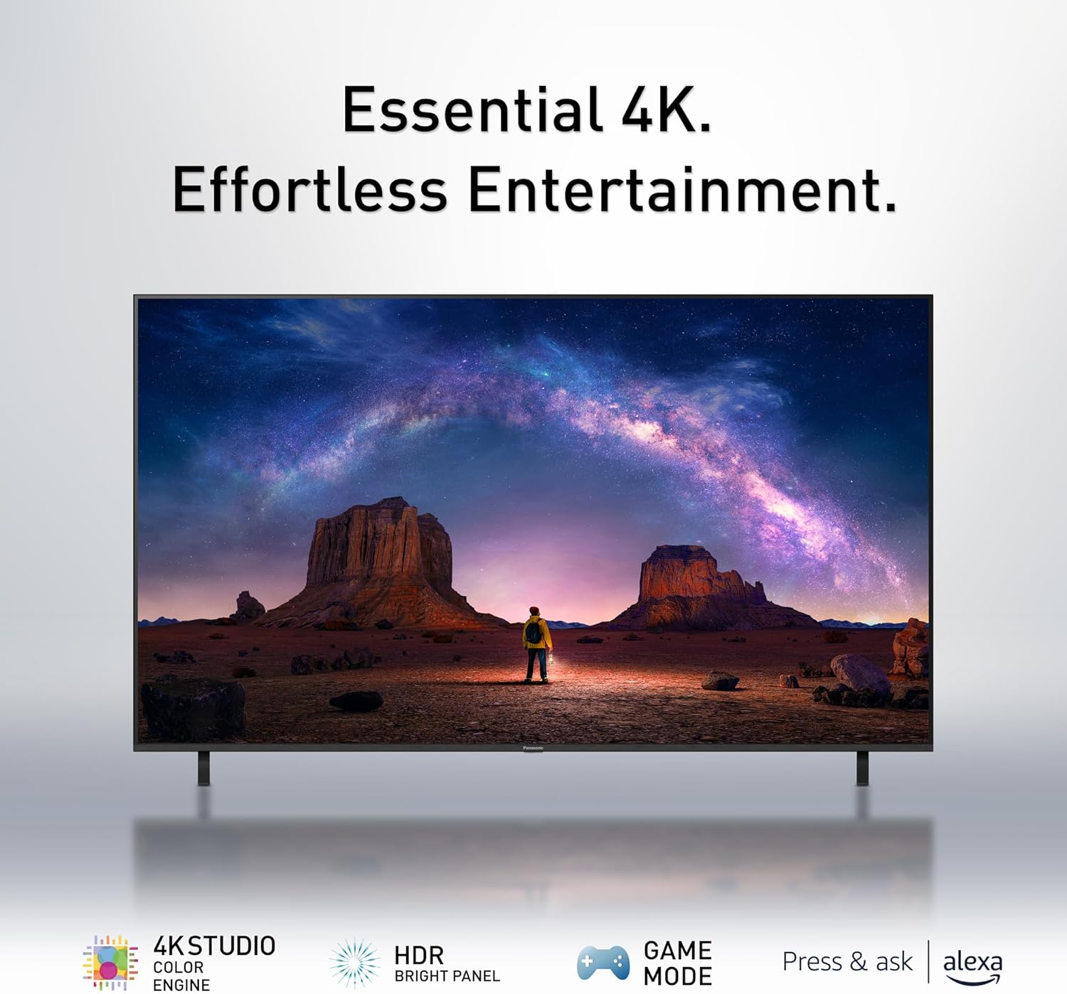 Panasonic W70 Series (2025 Model) 55" LED 4K Ultra HD Smart Fire TV  Press & Ask Alexa  Apple AirPlay  HDR10+  HDMI 2.1  and Bluetooth Support - 55W70BP