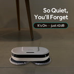 EVERYBOT EDEG2 Robot Mop Cleaner for Hard Floors, Dual Spin Powerful Mopping Removes Dust & Stains, Quiet Fast Cleaning, Slim Design for Under Furniture, Remote Control Included (No Wi-Fi/APP)