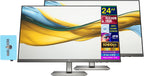 HP 24" FHD IPS Monitor with 5ms Response Time  Anti Glare  Flicker Free  VGA  HDMI & Dockztorm USB Port Expander  Black/Gray Color 2 Pack
