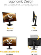 ASUS TUF Gaming 27" 2K HDR Gaming Monitor (VG27AQ) - QHD (2560 x 1440)  165Hz (Supports 144Hz)  1ms  Extreme Low Motion Blur  Speaker  G-SYNC Compatible  VESA Mountable  DisplayPort  HDMI Black