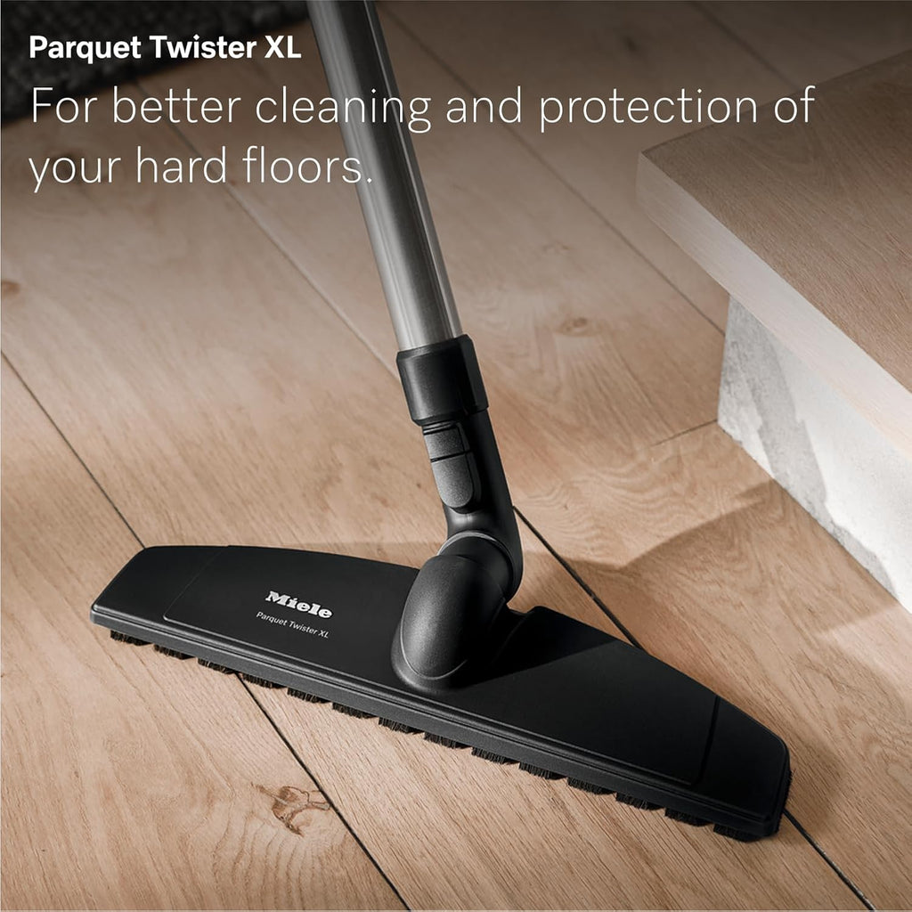 NEW Miele Guard M1 Parquet XL Bagged Canister Vacuum Cleaner with High Suction Power, Designed for Special Care of Hard Floors and Low-Pile Carpet, in Brilliant White