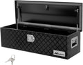 Nilight 39 Inch Truck Tool Box Heavy Duty Aluminum Stripes Plated Pick Up Truck Bed Toolboxes 39"x13"x10" Waterproof Storage Organizer for Bed of Truck RV Trailer with Side Handle Lock Keys, Black