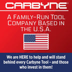 CARBYNE 9-Piece Stubby Low Profile Hex Bit Socket Set SAE S2 Steel Super Short Allen Sockets with Dual Drive Internal Square and External Hex for Tight Confined Spaces