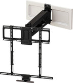 MantelMount MM540 - Above Fireplace Pull Down TV Mount for 44" to 80" Screen TVs to 90 lbs  with Patented auto-straightening  Adjustable Stops  Heat Sensor Handles & Paintable Covers