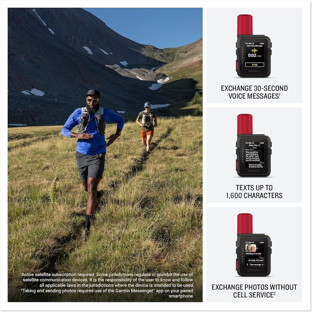 Garmin inReach® Mini 3 Plus  Rugged Global Satellite Communicator with Touchscreen Texting  Photo & Voice Messaging  Emergency SOS Messages & Battery Up to 350 Hours with 10-min inReach® Tracking