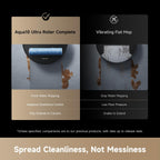 DREAME Aqua10 Ultra Roller Robot Vacuum and Mop & 30,000Pa Suction, Self-Cleaning Dock & Extending Roller Mop, Heat-Washes & Dries, Carpet Protection, AI Camera & LiDAR Avoidance Tech, Voice Control