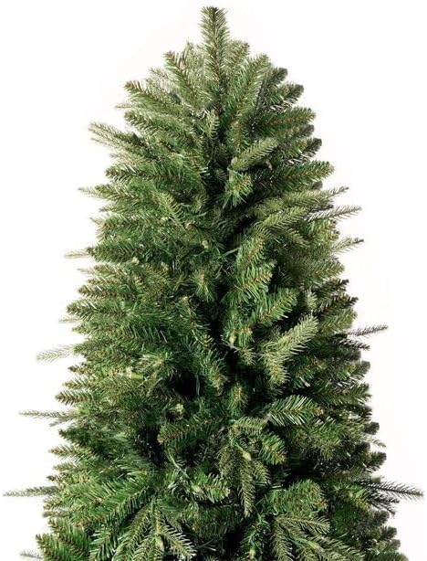 Naomi Home 7.5ft Christmas Tree with Lights, Realistic Fir Christmas Tree Prelit with 1746 Branch Tips, 550 Warm Lights and Metal Stand, Aritificial Tree, Árbol De Navidad
