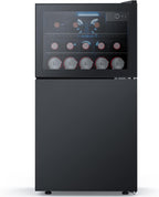 Beverage Refrigerator with Freezer, 2.6 Cu.Ft Compact Refrigerator, Reversible Door, Adjustable Thermostat, Mini Fridge for Bedroom, Office