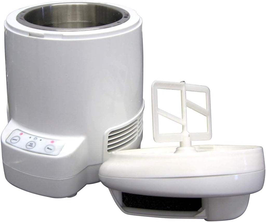 Total Chef Ice Cream Factory Automatic Electric Ice Cream Maker, 1.3 qt (1.2L), White, Make Easy Homemade Frozen Yogurt, Sorbet, Gelato with Fresh Ingredients, No Salt or Pre-Freezing Needed,TCIF06-A