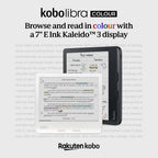 Kobo Libra Colour | eReader | 7" Glare-Free Colour E Ink Kaleido 3 Display | Dark Mode Option | Audiobooks | Waterproof