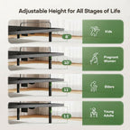 Marsail MS01 Queen Adjustable Bed Set with 6-Inch Gel Memory Foam Mattress,Includes Adjustable Bed Base Featuring Wireless Remote Control, Under-Bed Nightlight, and 4 Height Options